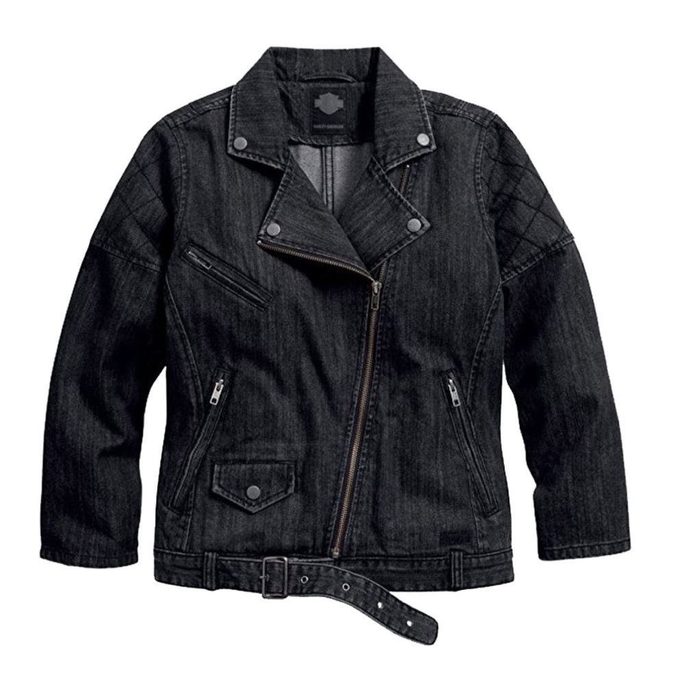 Harley-Davidson | Women's Slim Fit Denim Biker Casual Jacket Size M